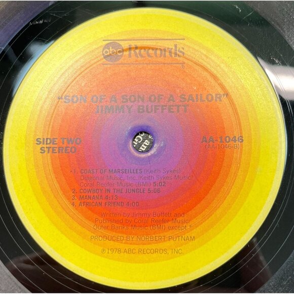 Jimmy Buffett Son Of A Son Of A Sailor Vinyl Rock LP Gatefold ABC 1978 Lyric Slv - Picture 3 of 8